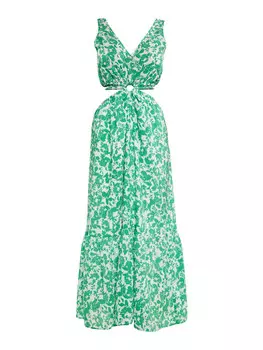 Длинное платье IZIA, зеленый