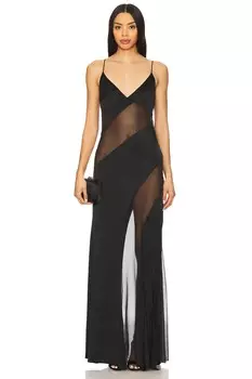 Длинное платье jaden maxi Nbd, black