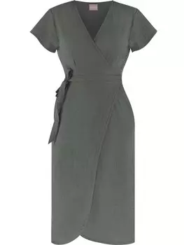 Длинное платье Janice Musselin Chadies, антрацит