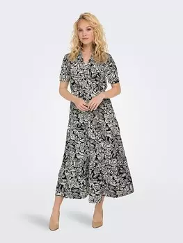 Длинное платье JDY, черный/белый