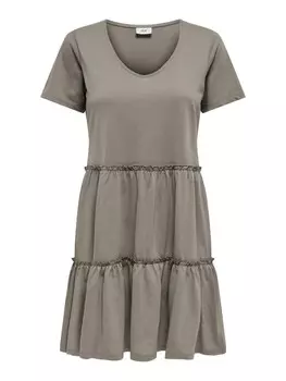 Длинное платье JDY Midi Dalila, коричневый