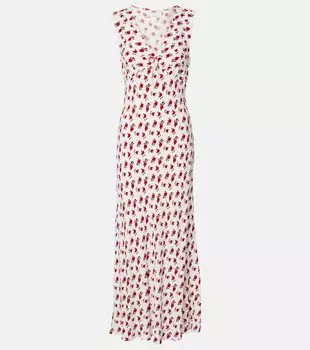 Длинное платье Josephine с цветочным принтом Faithfull, Hazy Rose Deep Red