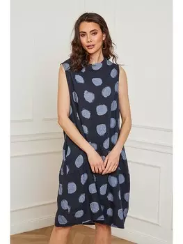 Длинное платье Josfine Leinen Azura, темно-синий