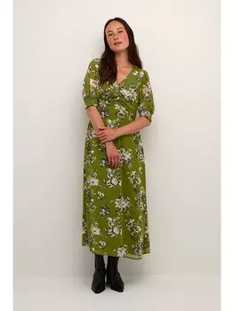 Длинное платье Kaffe, цвет khaki/rosa