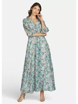 Длинное платье Kleo, бирюзовый