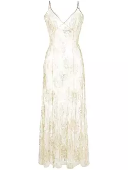 Длинное платье-комбинация L'age D'or Gilda & Pearl, золотистый