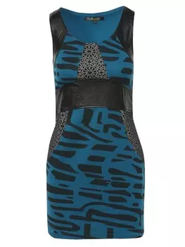 Длинное платье KOROSHI Du siehst Roma O Neck Hosentrger, синий