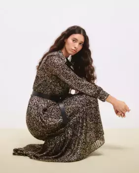 Длинное платье-купе с длинными рукавами Tintoretto, зеленый