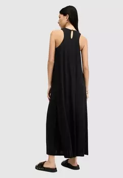 Длинное платье KURA AllSaints, черный