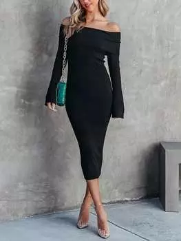 Длинное платье LA Angels, черный