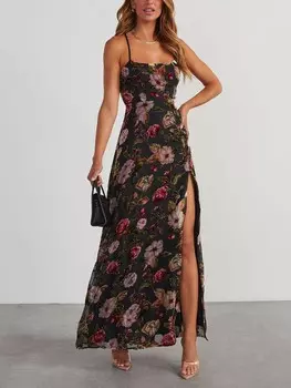 Длинное платье LA Angels, черный