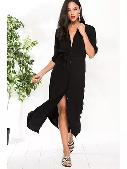 Длинное платье LA Angels, черный