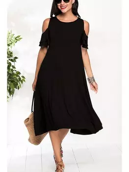 Длинное платье LA Angels, черный