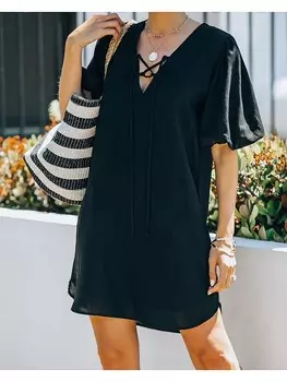 Длинное платье LA Angels, черный