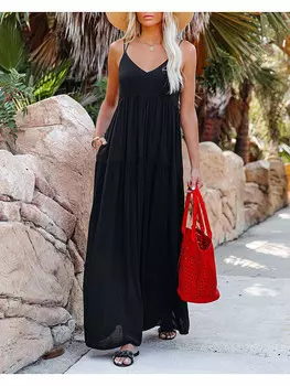 Длинное платье LA Angels, черный