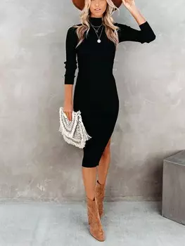 Длинное платье LA Angels, черный