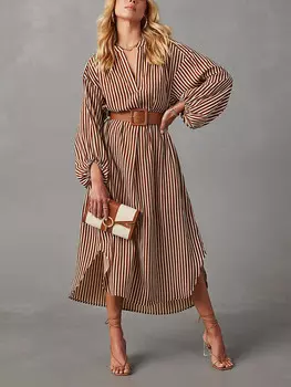 Длинное платье LA Angels, цвет hellbraun/creme