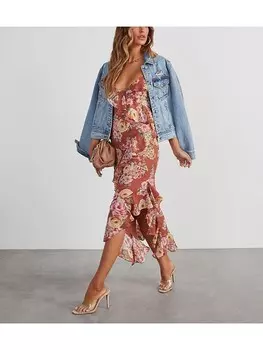 Длинное платье LA Angels, цвет pink/gelb