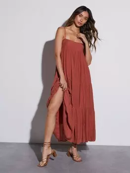 Длинное платье LA Angels, коричневый