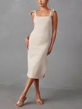 Длинное платье LA Angels, кремовый