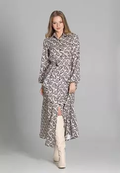 Длинное платье Lanti, светло-серый