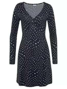 Длинное платье LASCANA A Linien, цвет black-white