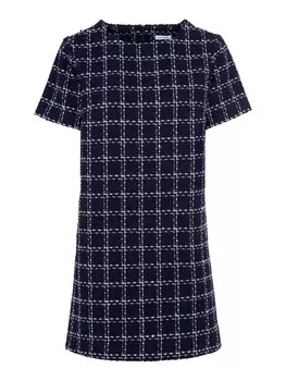 Длинное платье LASCANA Etui, цвет blau kariert