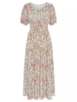 Длинное платье LASCANA Maxi, цвет bunt bedruckt