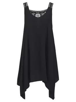 Длинное платье LASCANA Strand, черный