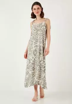 Длинное платье LELA, оливковый