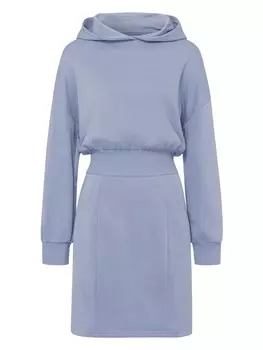 Длинное платье Les Lunes Hoodie Charlie, цвет steel blue