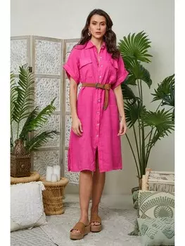 Длинное платье Lin Passion Leinen, розовый