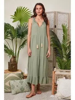 Длинное платье Lin Passion, зеленый