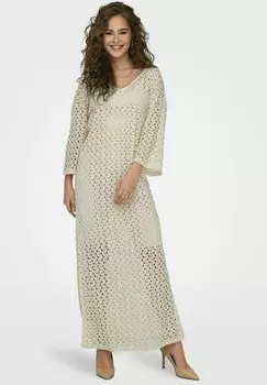 Длинное платье Lion 3/4 V Neck ONLY, бежевый