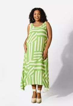 Длинное платье Live Unlimited London, зеленый