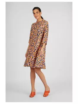 Длинное платье Lovely sisters Print Koralie, цвет navy blue print