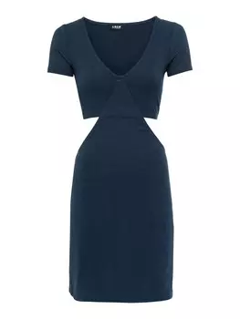 Длинное платье LSCN BY LASCANA Jersey, темно-синий