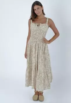 Длинное платье LUNGO ACANFORA, бежевый