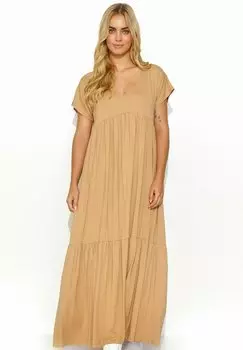 Длинное платье Makadamia, бежевый