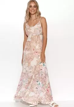 Длинное платье Makadamia, бежевый