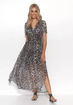 Длинное платье Makadamia, бежевый меланж