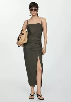 Длинное платье Mango, donkergreen