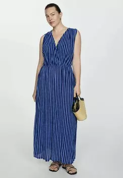 Длинное платье Mango, синее