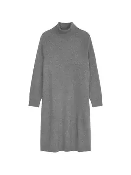 Длинное платье Marc O'Polo DENIM Rollkragen Strick relaxed, цвет dark shadow melange