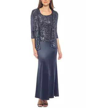 Длинное платье Марины Marina, бронза