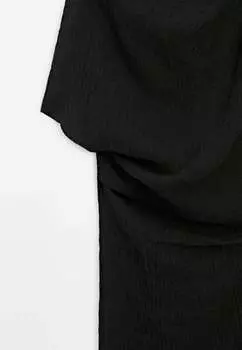 Длинное платье Massimo Dutti, черное