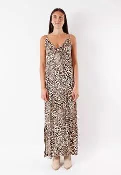 Длинное платье MESANGE, коричневый