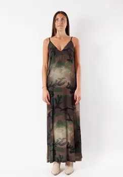 Длинное платье MESANGE, зеленый