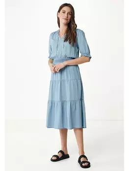 Длинное платье Mexx Jeans, голубой