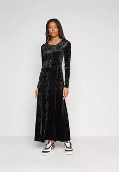 Длинное платье MIA Monki, черный